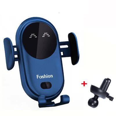 support telephone voiture bleu