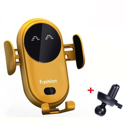 support telephone voiture jaune